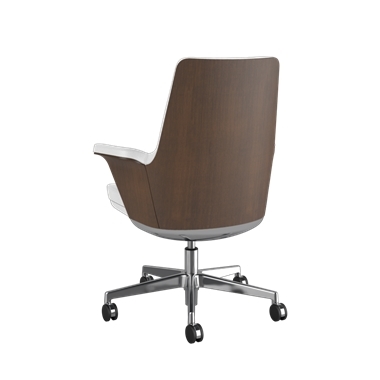 Summa Chair with Walnut Wood Back and Frost - Maribo (Chrome-Free Leather) Picture 3