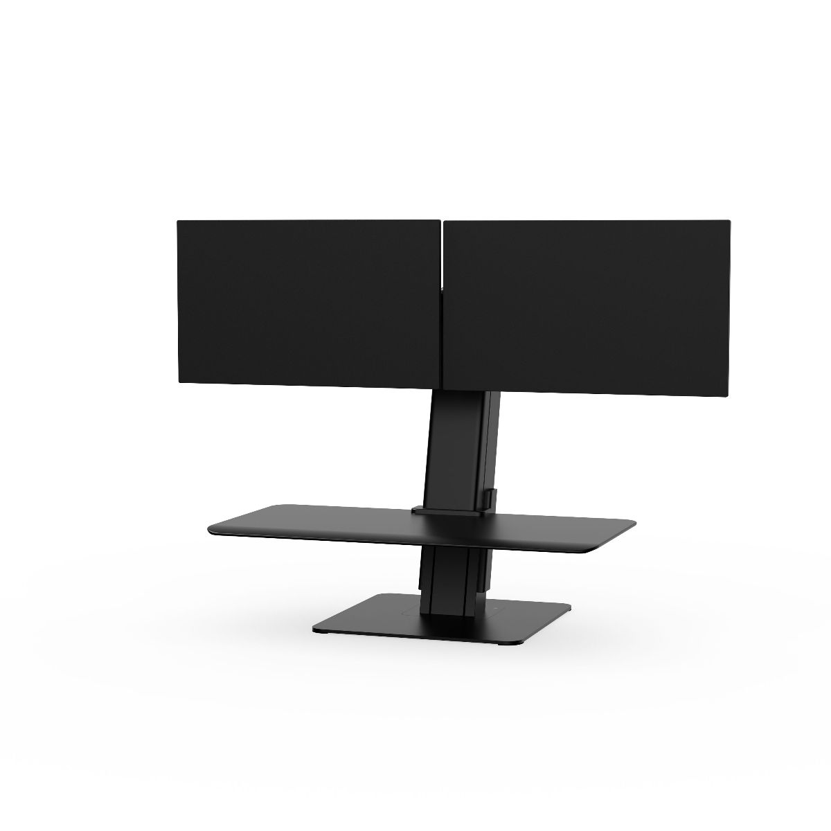 QuickStand Eco, Dual Monitor, Black, Small MDF Platform
