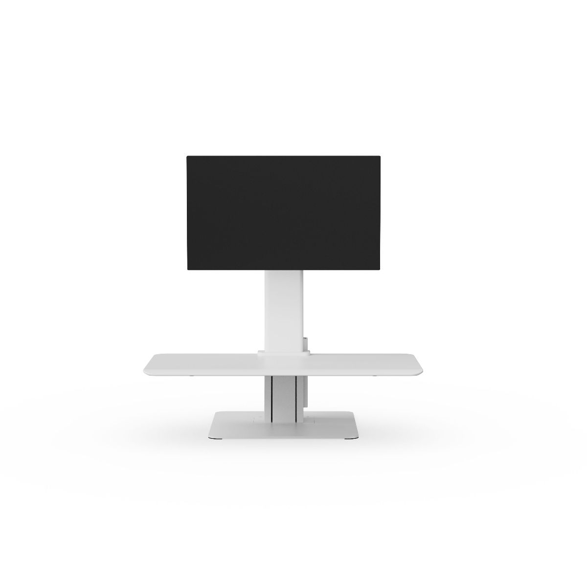 QuickStand Eco, Single Monitor, White, Small MDF Platform Picture 2