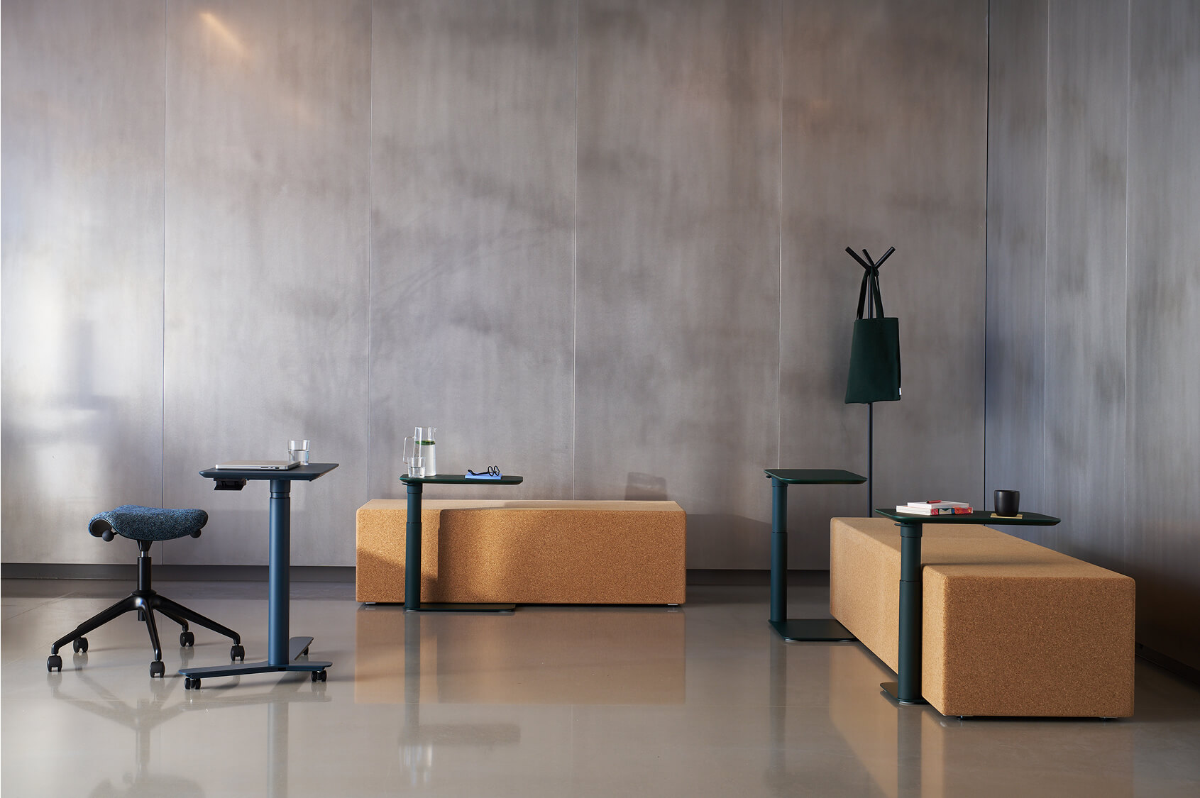 Freedom Headrest in Kvadrat Vanir textile with Graphite Frame